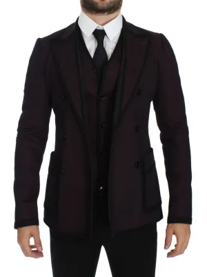 Purple Torero Slim Fit Stretch Blazer