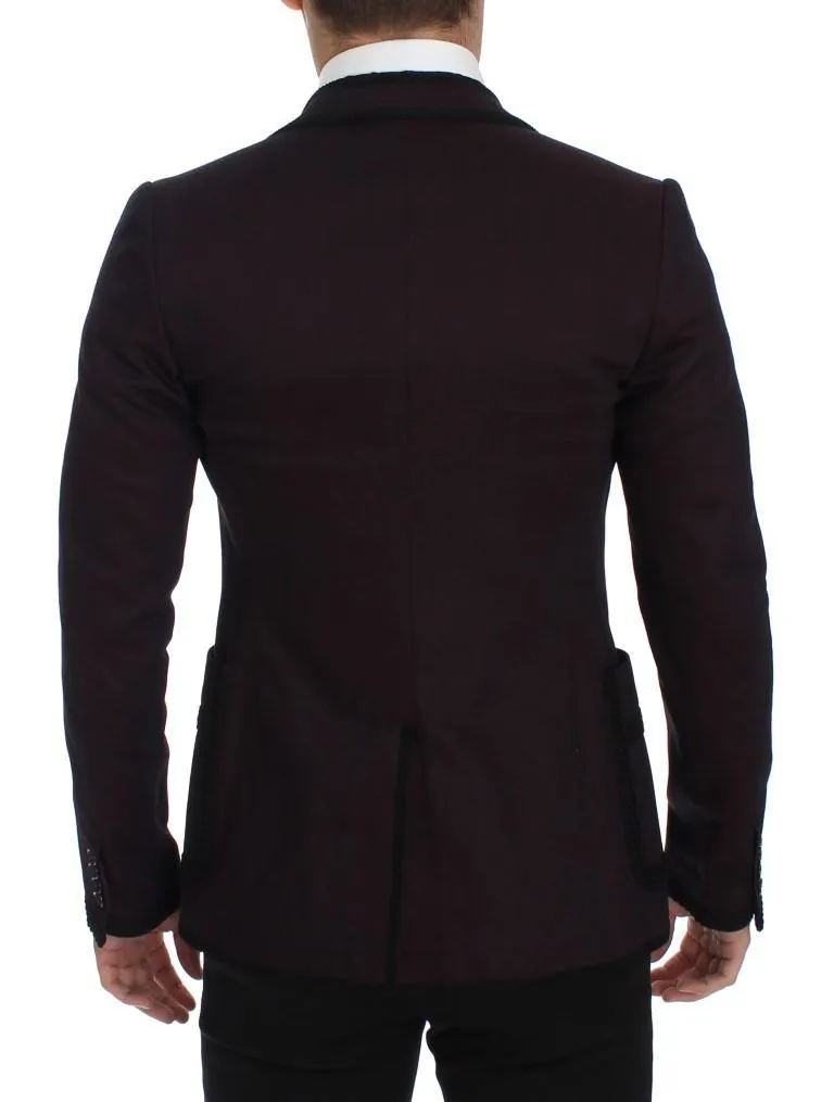 Purple Torero Slim Fit Stretch Blazer