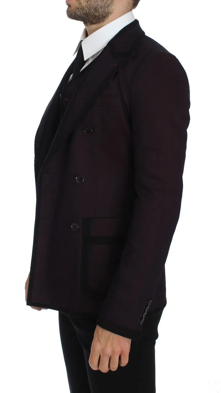 Purple Torero Slim Fit Stretch Blazer