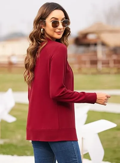 QUEEN PLUS Womens Lightweight Long Sleeve Cardigan