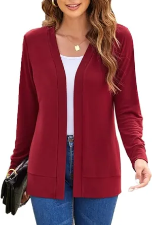 QUEEN PLUS Womens Lightweight Long Sleeve Cardigan