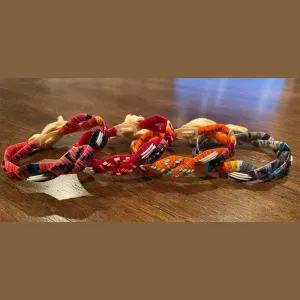 Quillwork Double Black Hills Bracelets