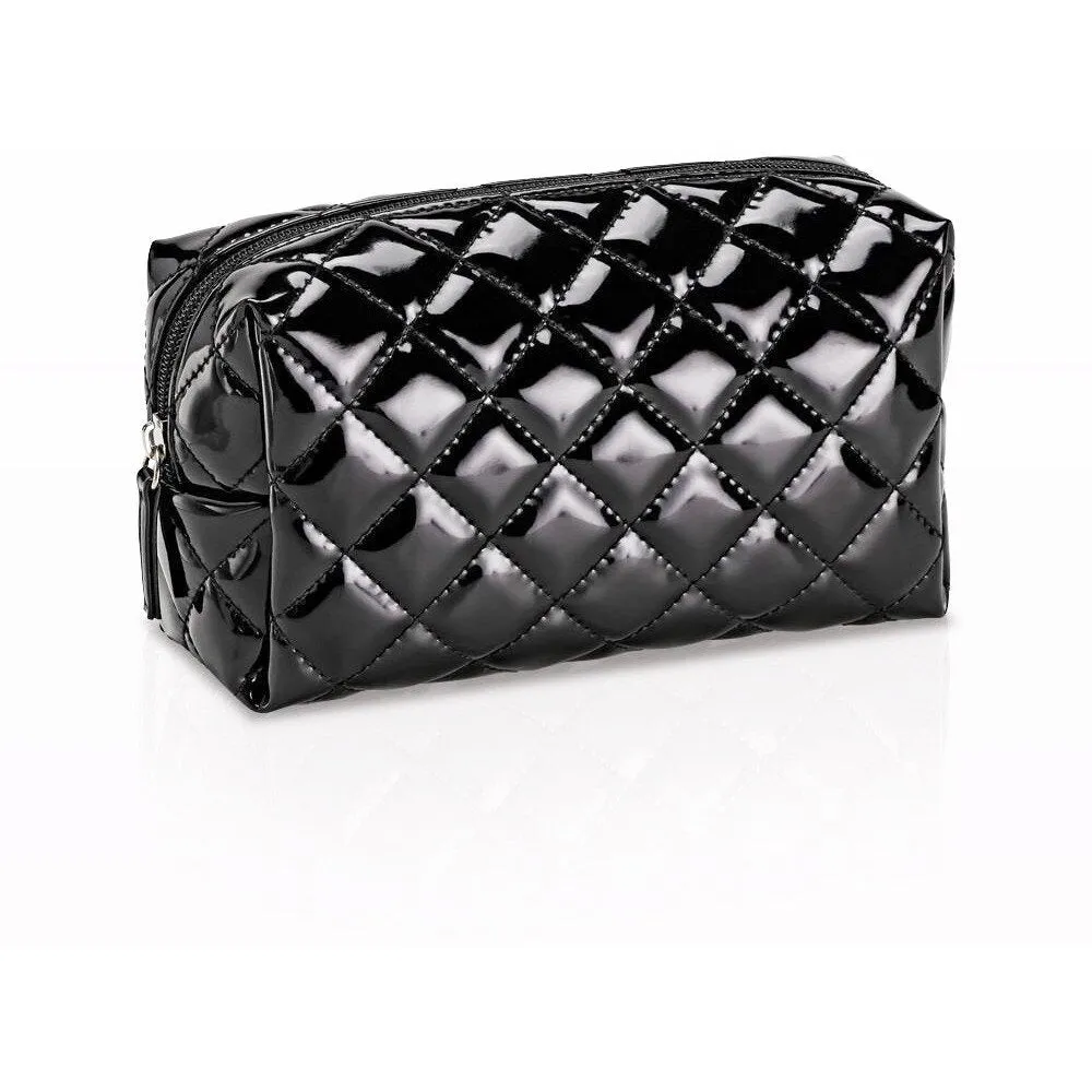 Quilted Small Cosmetic Bag - Black / Case of 14