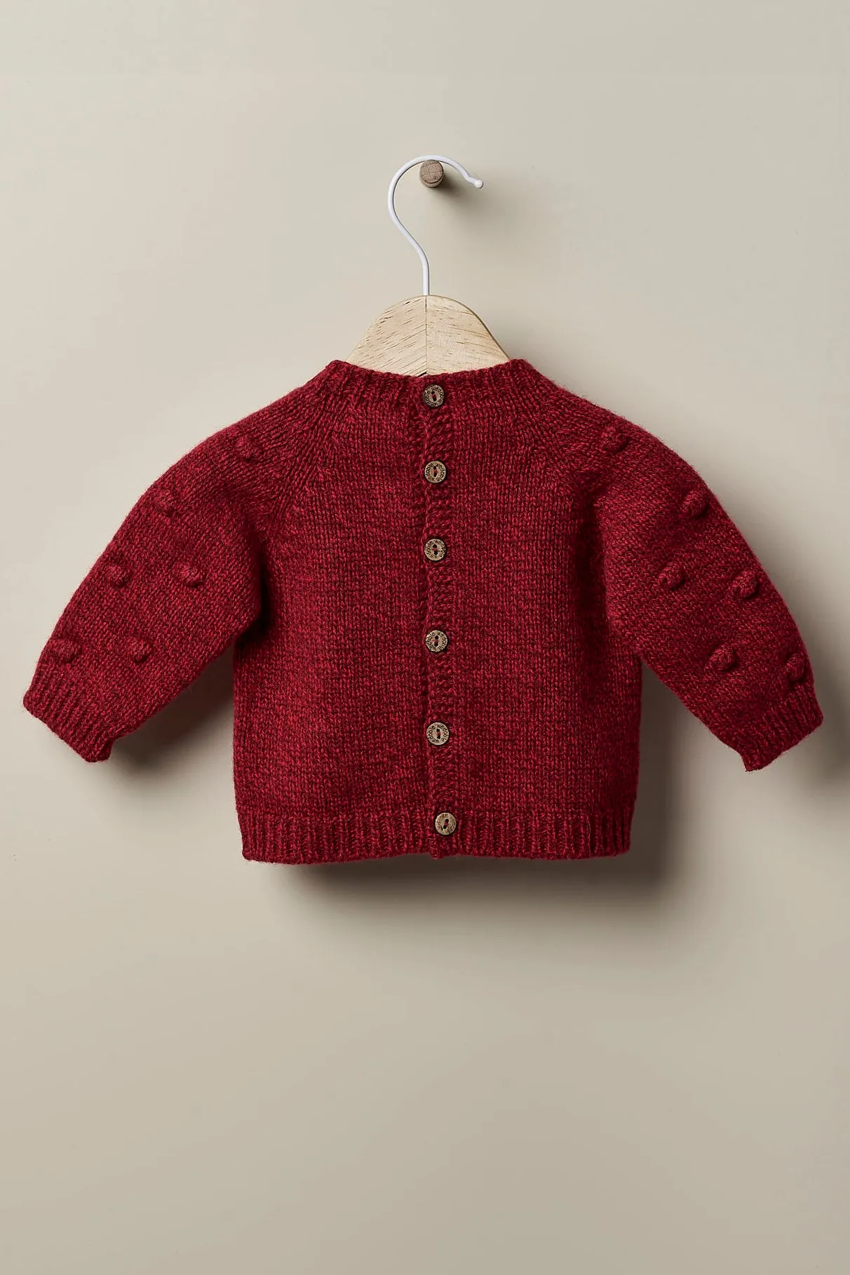 "Tatiana" Burgundy Cashmere Top & Sand Shortie