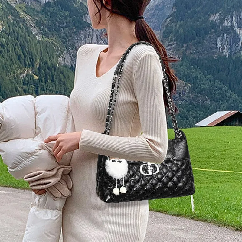 REALAIOT 2025 Bags women's niche large-capacity women's bags popular new versatile shoulder messenger bags small square bags women's bags Popular trade