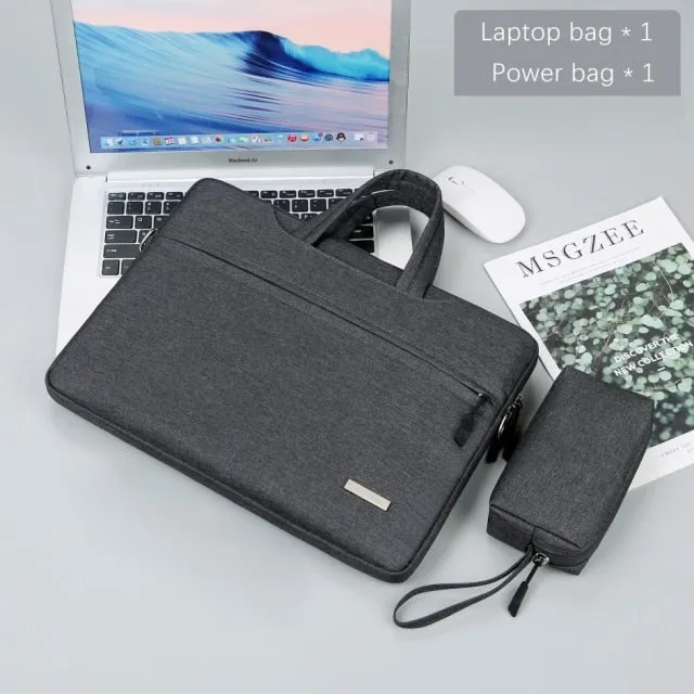 Realaiot Laptop Bag Sleeve Case 12 13.3 15.6 14 inch Shoulder Notebook bag For Macbook Air Pro M1 Lenovo Dell Huawei handbag Briefcase
