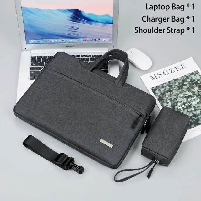 Realaiot Laptop Bag Sleeve Case 12 13.3 15.6 14 inch Shoulder Notebook bag For Macbook Air Pro M1 Lenovo Dell Huawei handbag Briefcase