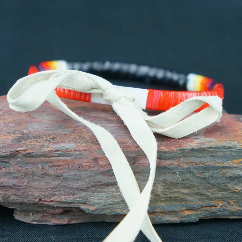 Red Cloud Quillwork - Bold Color Bracelets