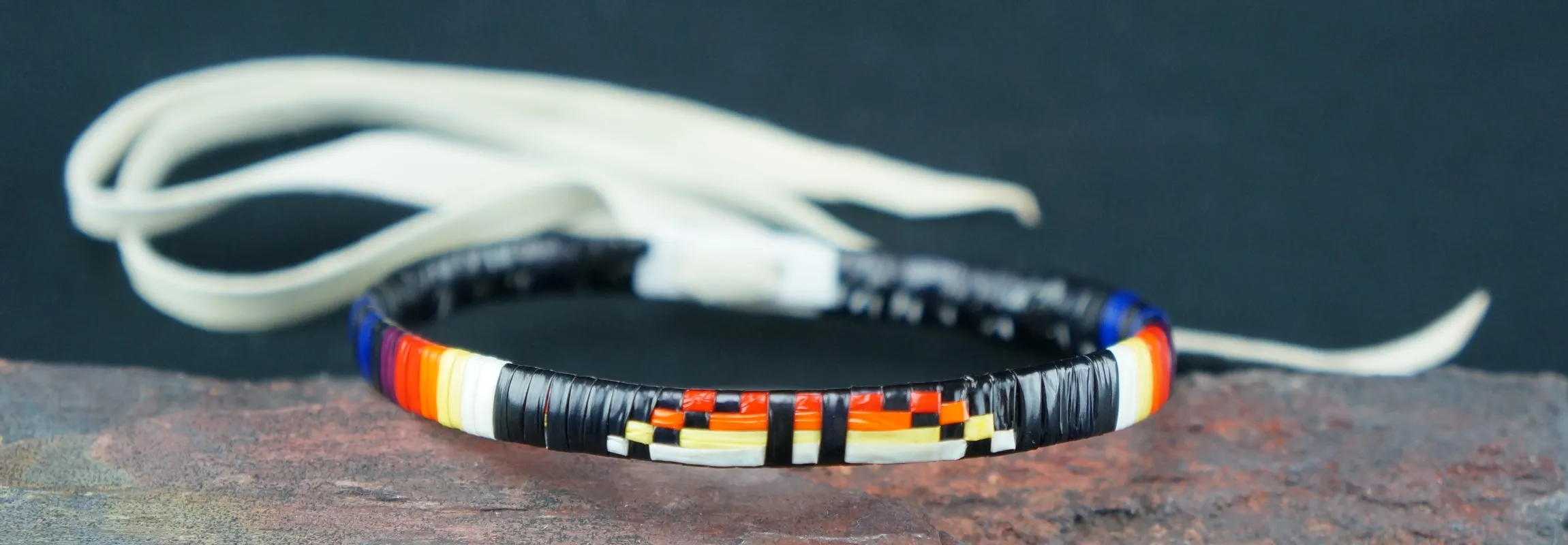 Red Cloud Quillwork - Bold Color Bracelets