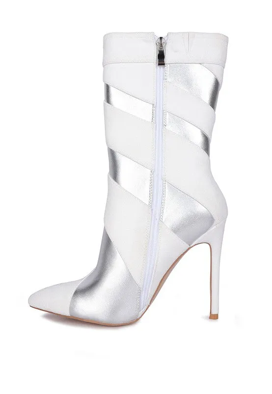 Retro Metallic Booties