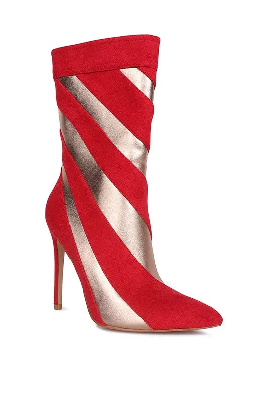 Retro Metallic Booties