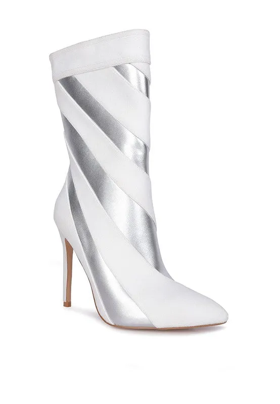 Retro Metallic Booties
