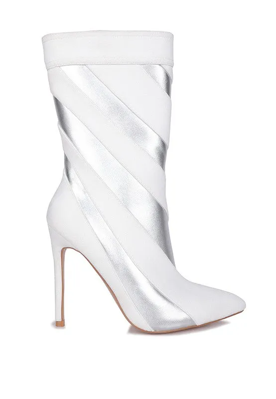 Retro Metallic Booties