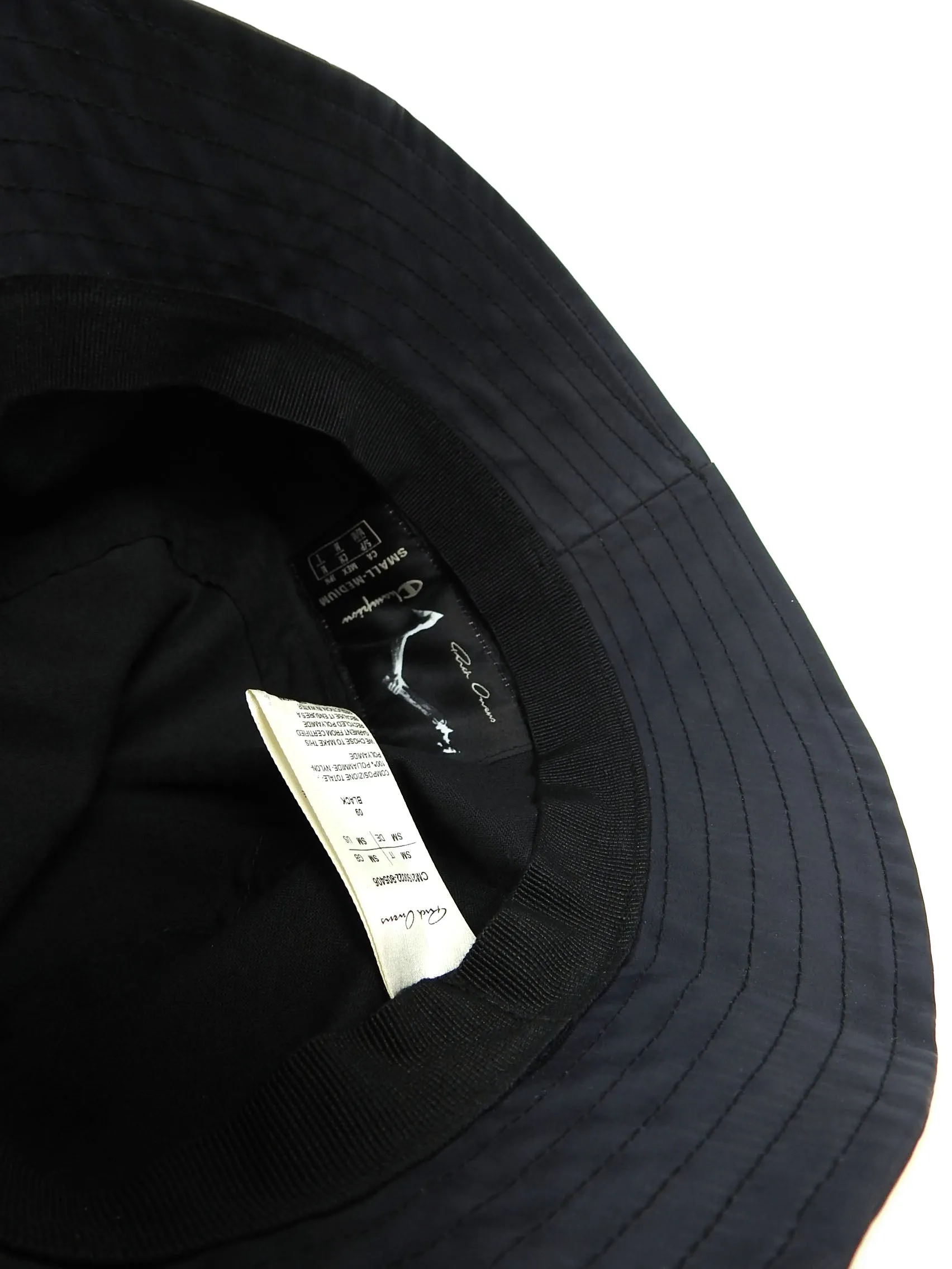 Rick Owens x Champion Bucket Hat Size Small