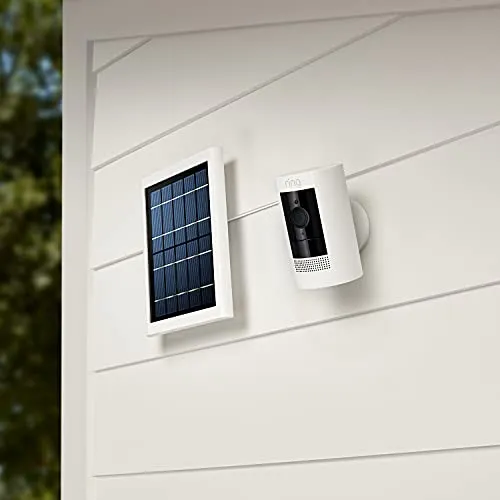 Ring Solar Panel White - Compatible with Ring Spotlight Cam Battery and Stick Up Cam Battery