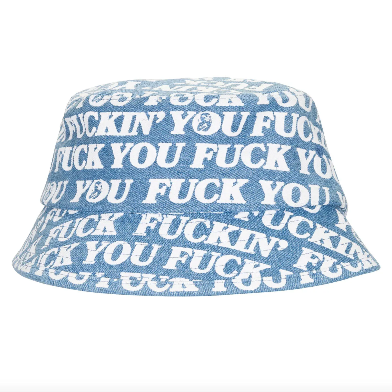 RIPNDIP Fuckin Fuck Bucket Hat Medium Wash