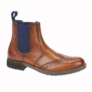 Roamers M980B Mens Brogue Ankle Boots