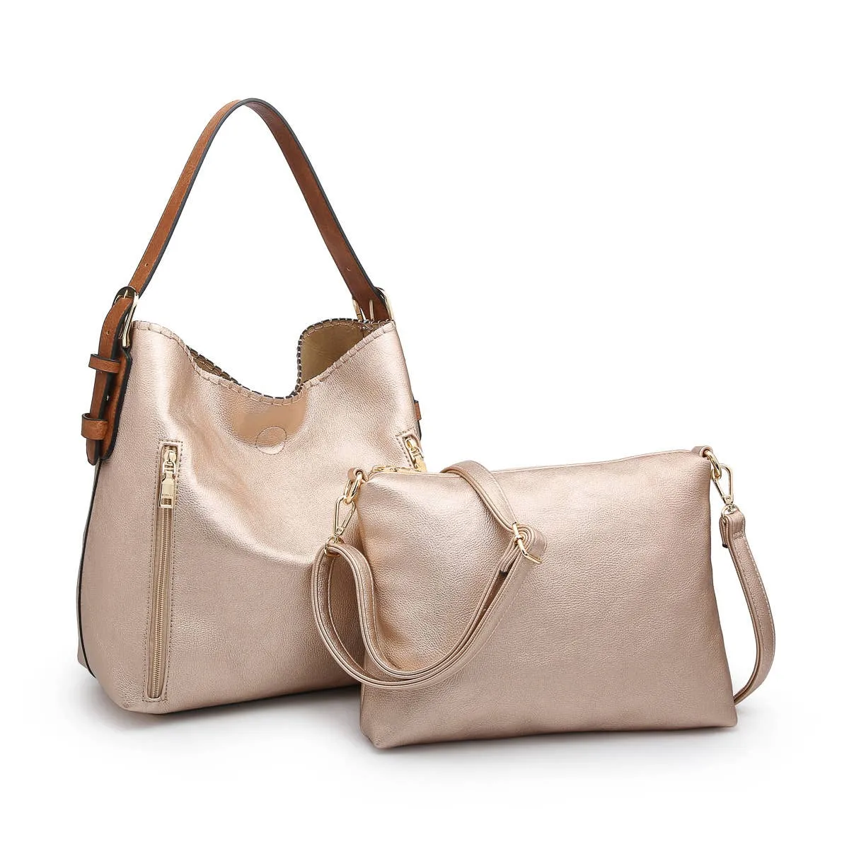 Rose Gold Hobo Bag