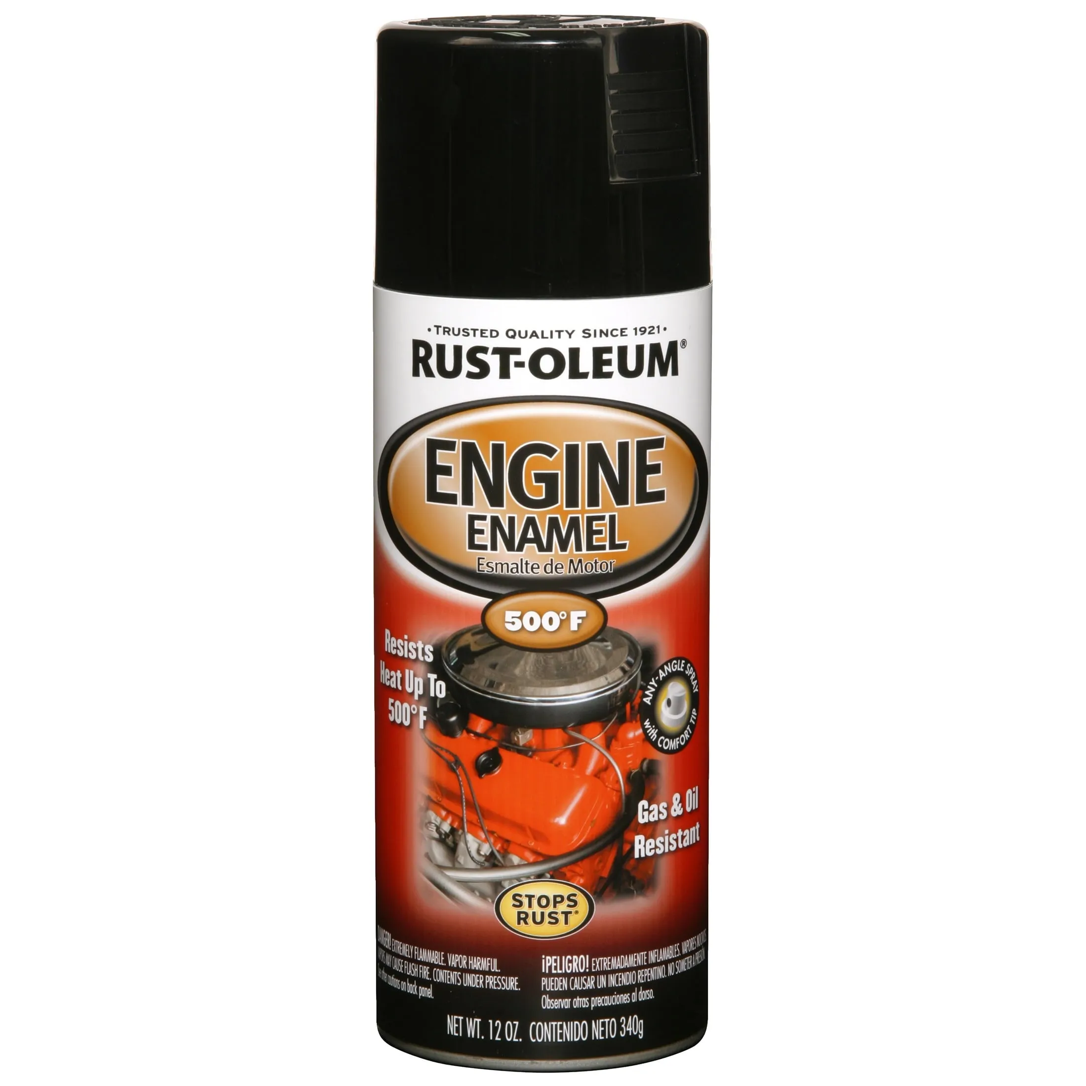 Rust-Oleum 248932, Gloss Black, 12 oz, Automotive Engine, 12 Ounce (Pack of 1)