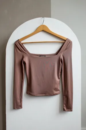 Sadie Square Neck Top • Mocha