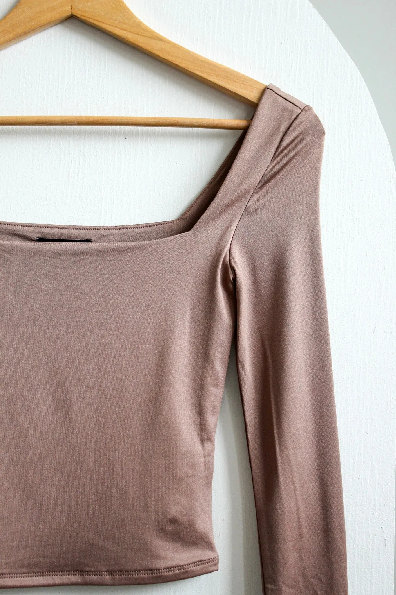 Sadie Square Neck Top • Mocha
