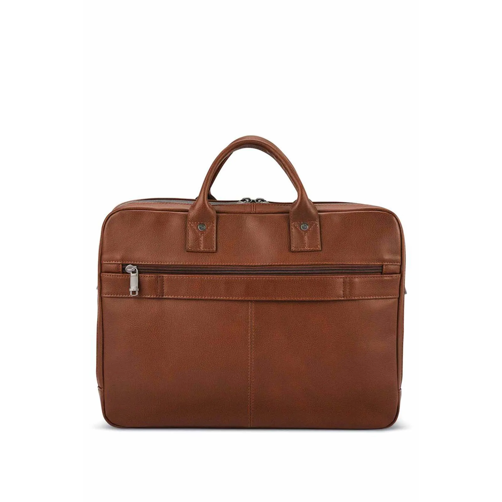 Samsonite Classic Leather 15.6 Inch Top Loader Cognac