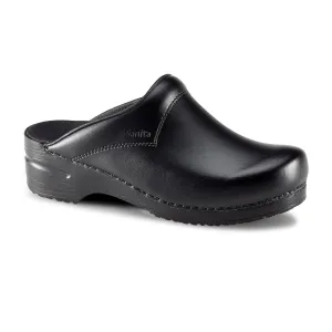 Sanita San Flex Clog Open Heel Strap Black Size