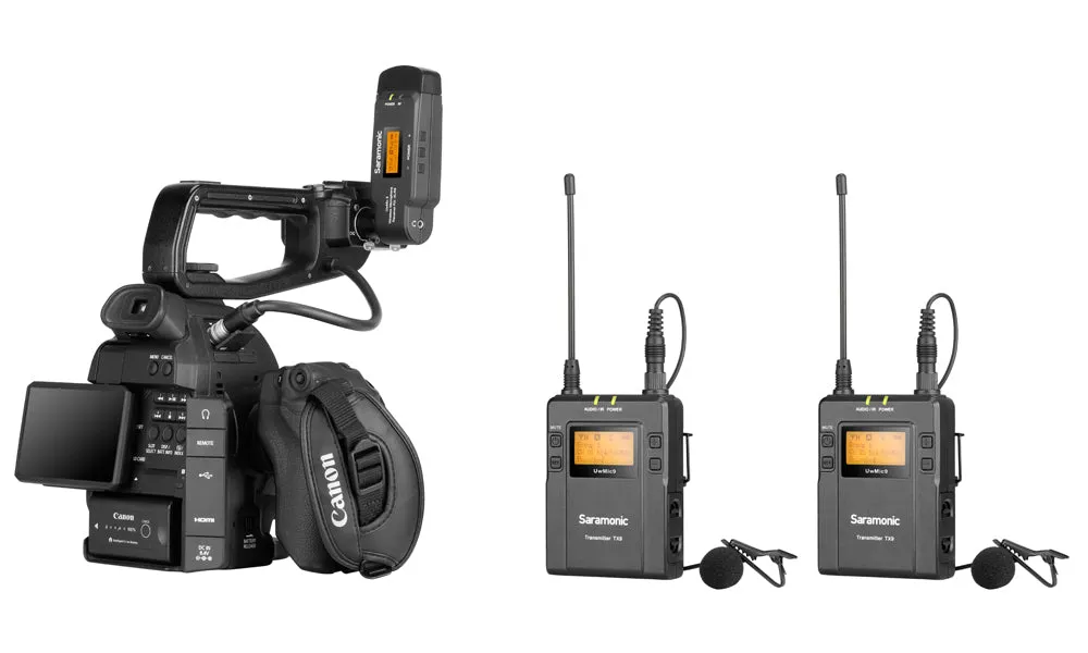 Saramonic UWMIC9-KIT8 UHF Wireless Lavalier Microphone System (Kit 8)