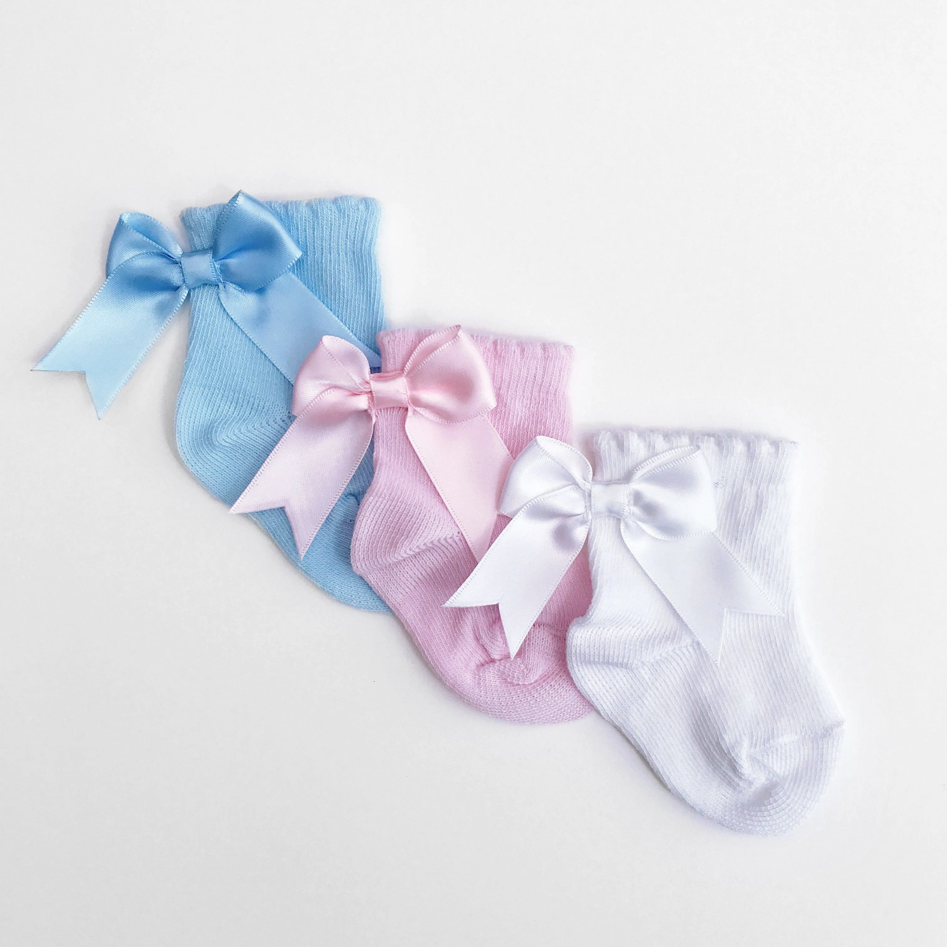 Satin Bow Ankle Socks