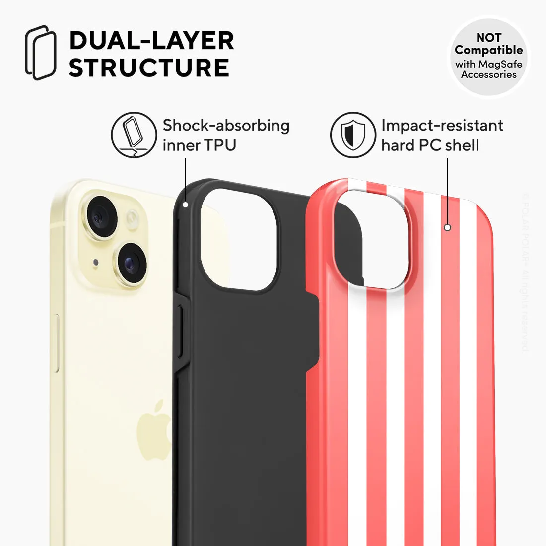 Scarlet Stripe - iPhone 15 Plus Case