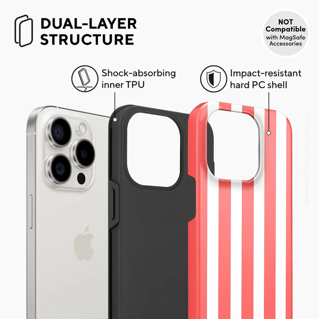 Scarlet Stripe - iPhone 15 Pro Case