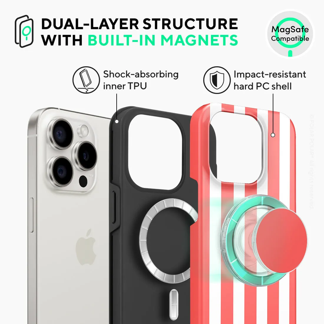 Scarlet Stripe - iPhone 15 Pro Case