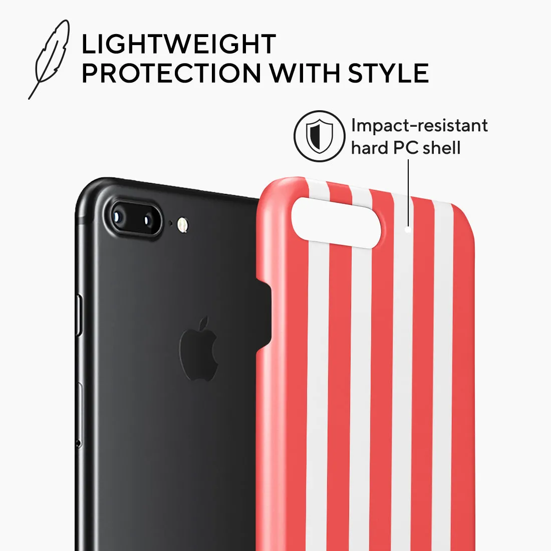 Scarlet Stripe - iPhone 8 Plus/7 Plus Case