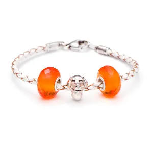 School Spirit Bracelets, Orange Smoky