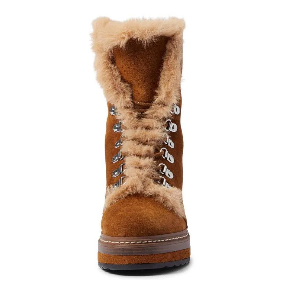 Scoops Chestnut Suede Winter Booties