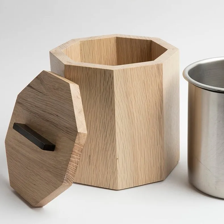 SCRATCH   DENT Unique Wooden Ice Bucket