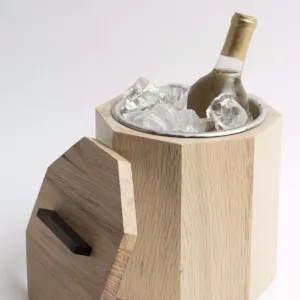 SCRATCH   DENT Unique Wooden Ice Bucket