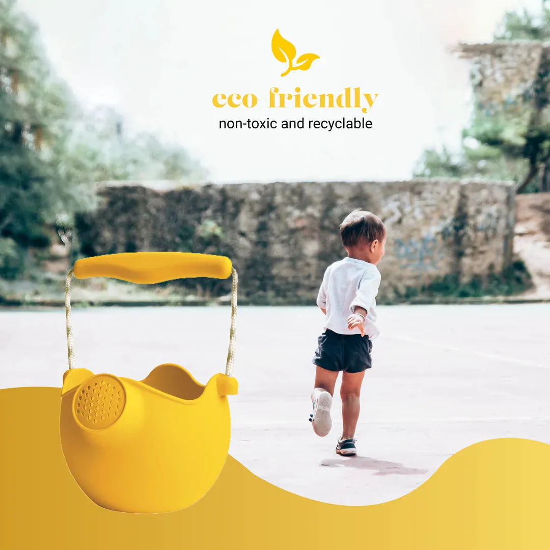 Scrunch Silicone Watering Can Mustard - Roll it, Fold it, Scrunch it!
