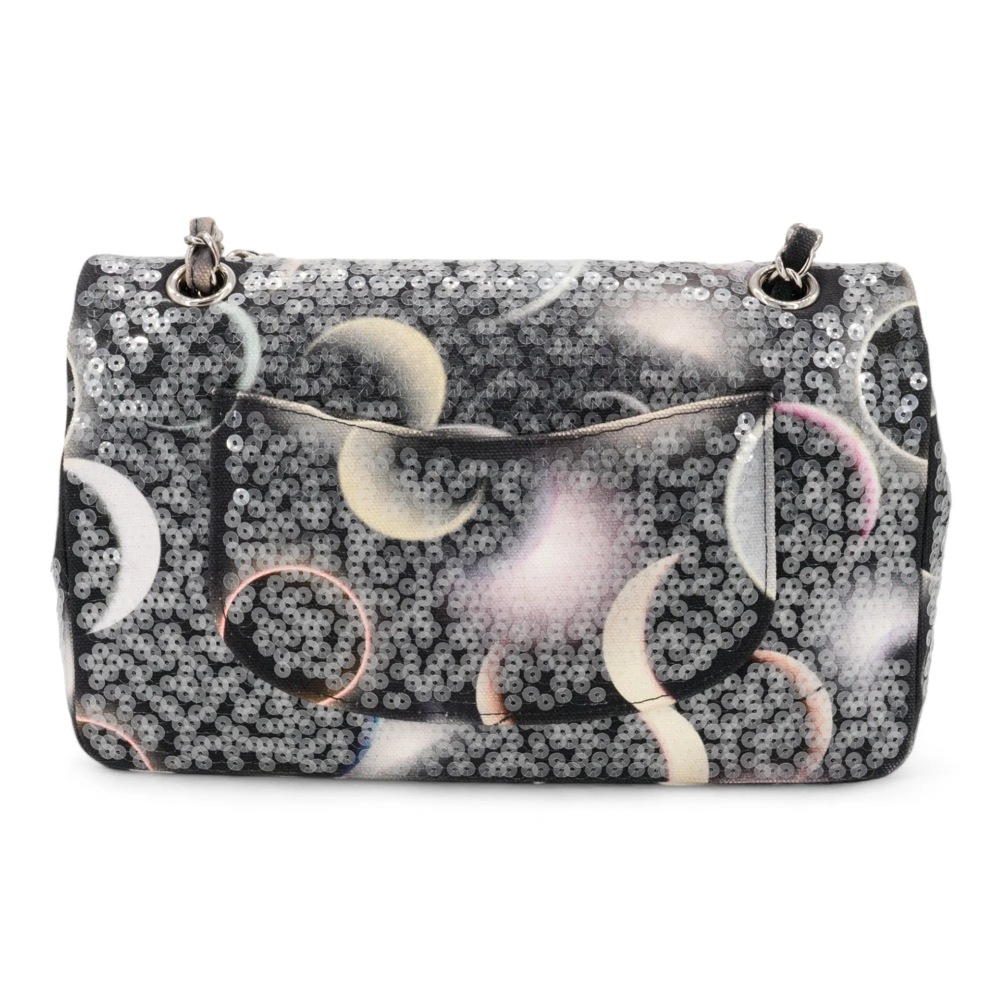 Sequin Moon Medium Classic Double Flap Bag