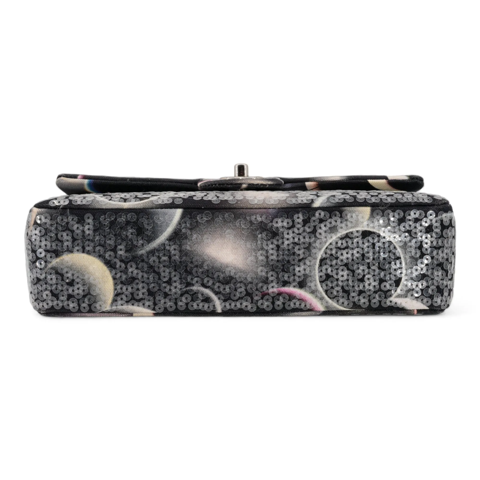 Sequin Moon Medium Classic Double Flap Bag