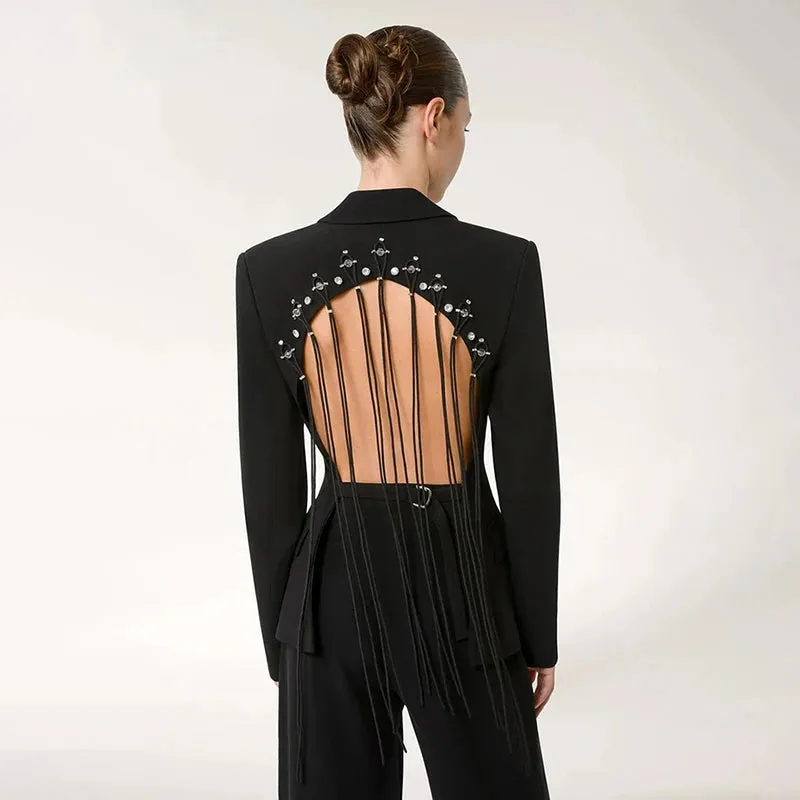 Sexy Backless Blazer