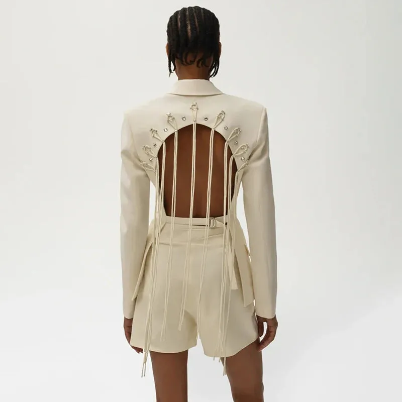 Sexy Backless Blazer