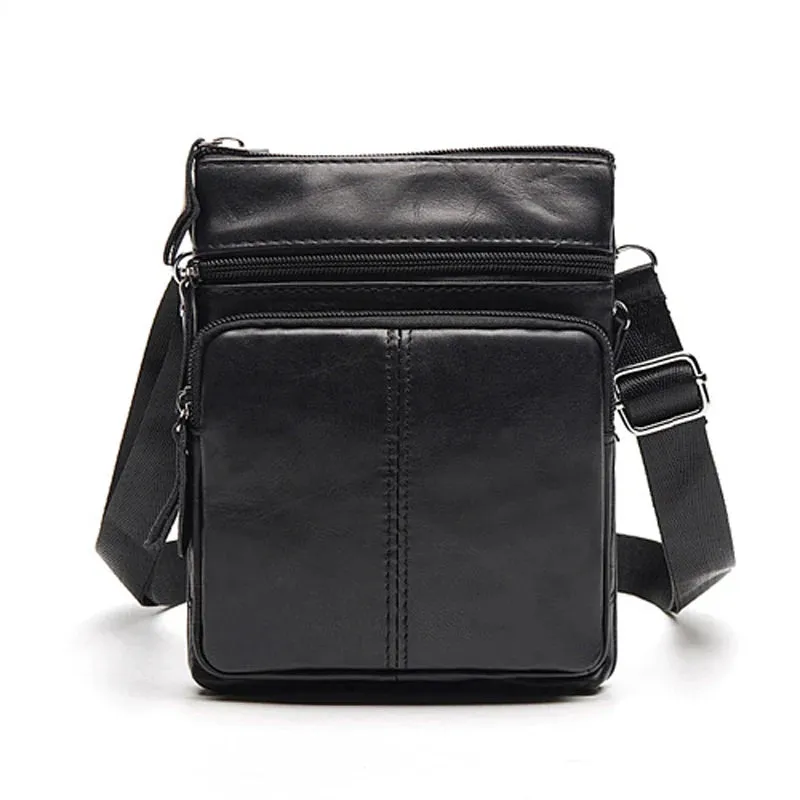 Shoulder Messenger Women Men Bag Crossbody Genuine Leather Office Work Business Briefcase For Handbag Male Portafolio Retro 2020