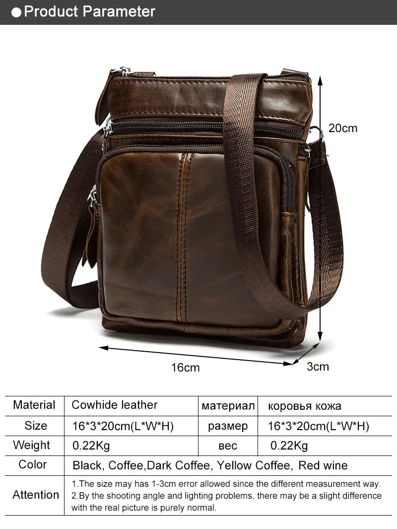 Shoulder Messenger Women Men Bag Crossbody Genuine Leather Office Work Business Briefcase For Handbag Male Portafolio Retro 2020