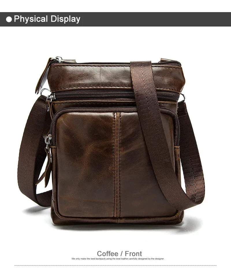 Shoulder Messenger Women Men Bag Crossbody Genuine Leather Office Work Business Briefcase For Handbag Male Portafolio Retro 2020