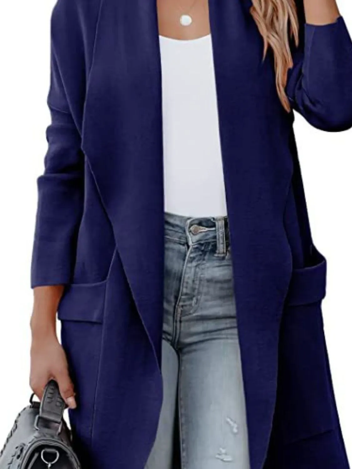 Sicily Open Front Dropped Shoulder Outerwear