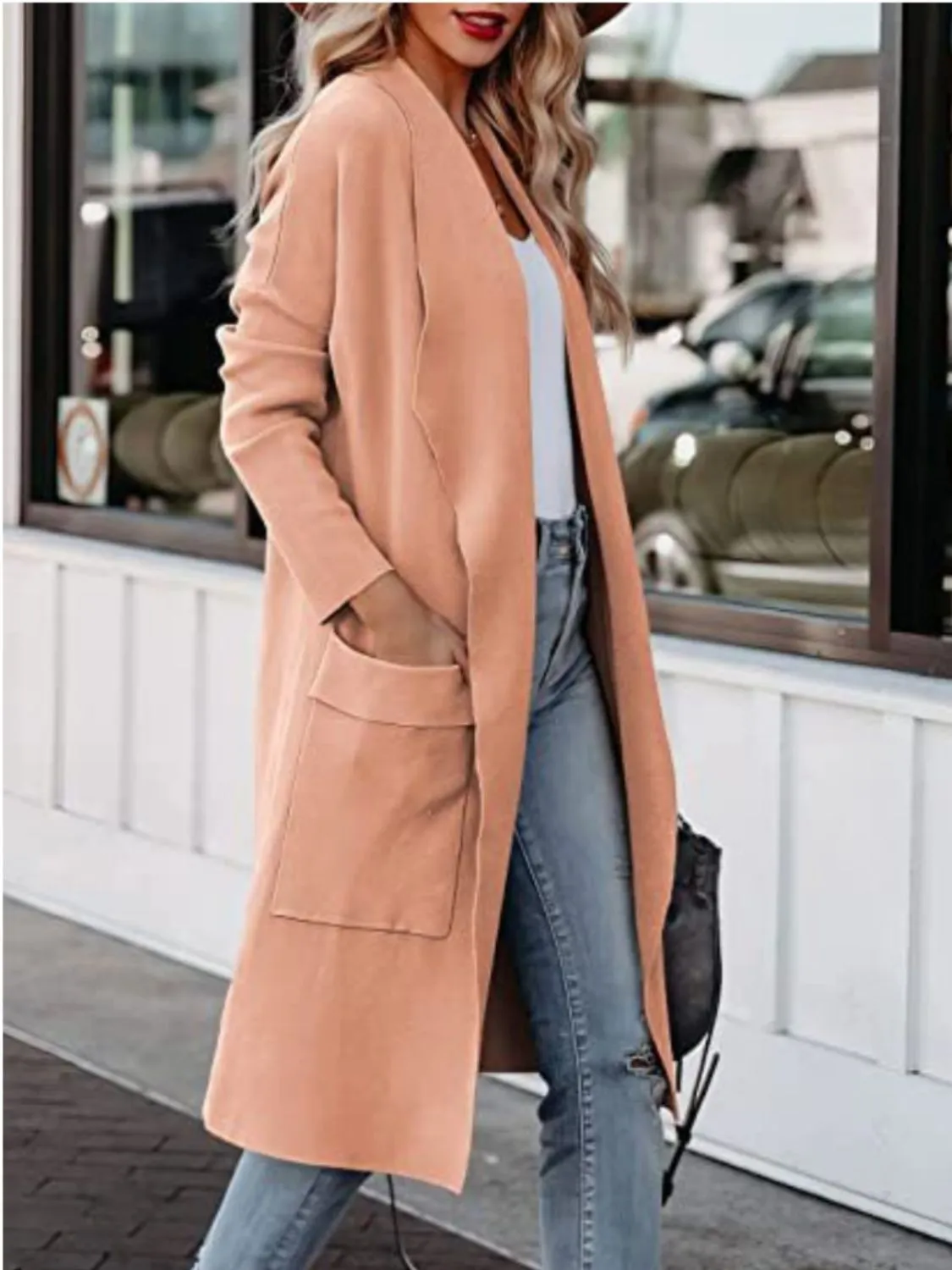 Sicily Open Front Dropped Shoulder Outerwear