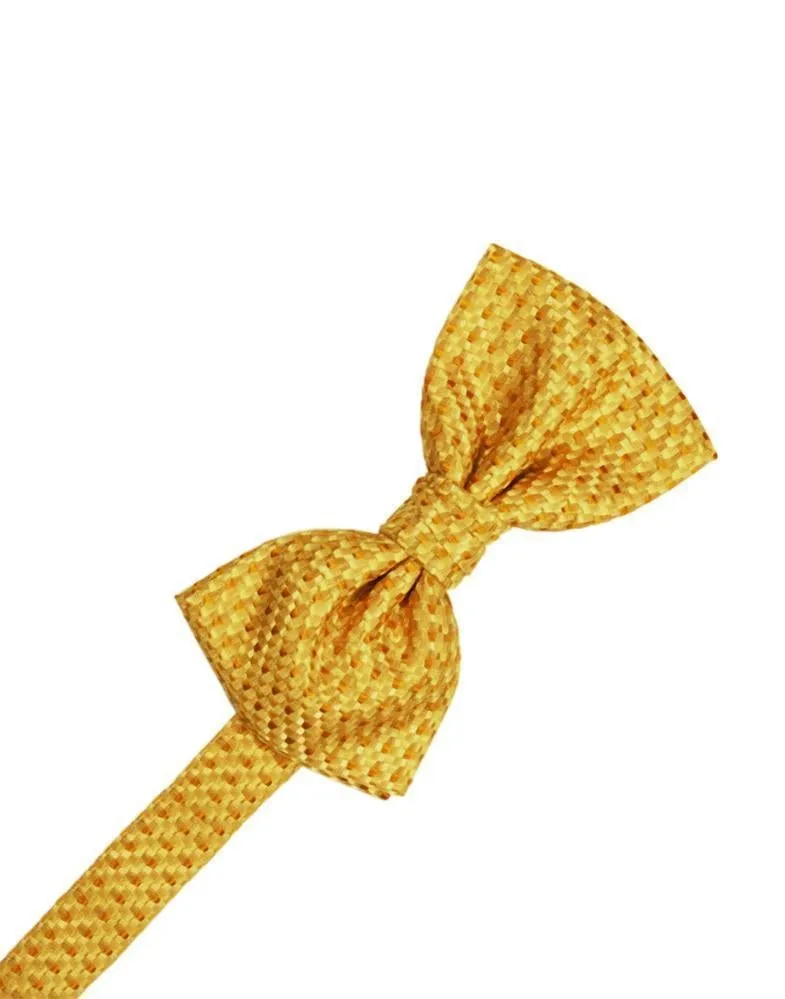 Silver Venetian Pin Dot Bow Tie