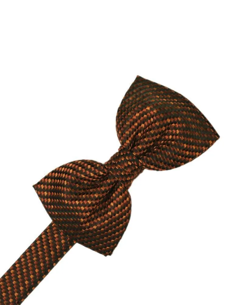Silver Venetian Pin Dot Bow Tie