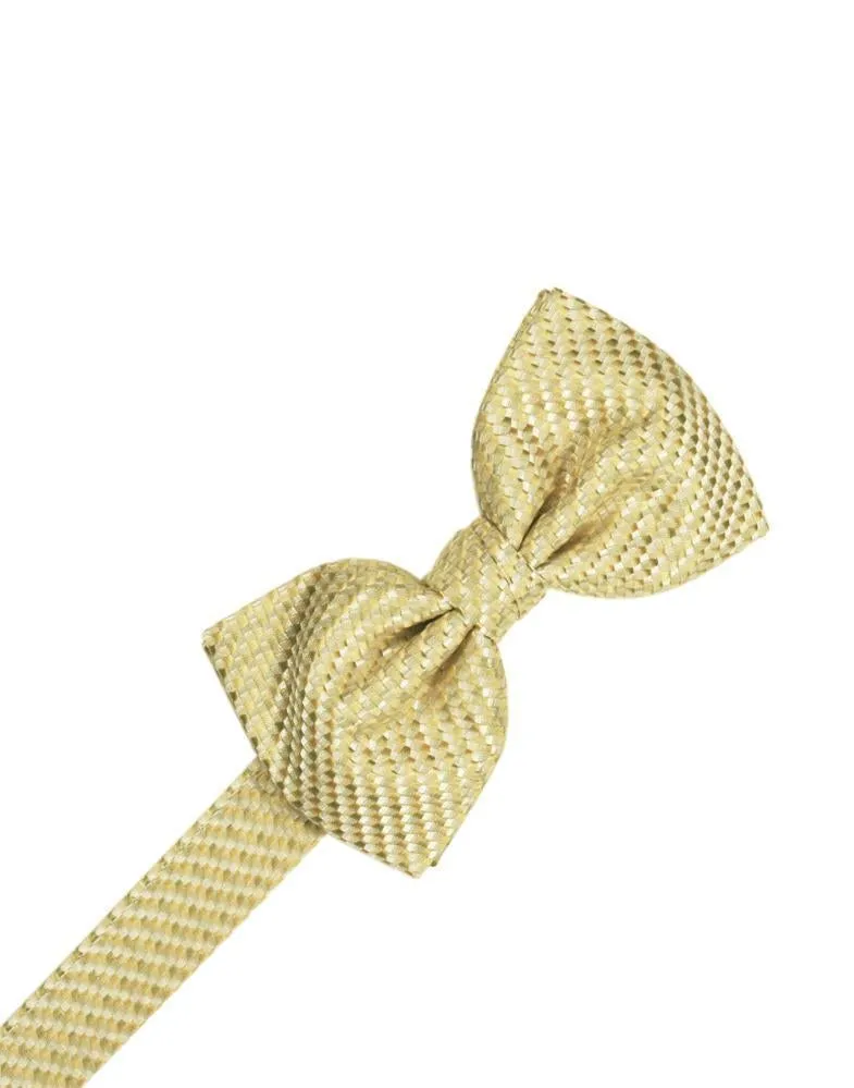 Silver Venetian Pin Dot Bow Tie